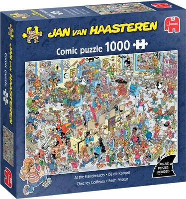 Immagine prodotto di Jan van Haasteren, Dal parrucchiere, puzzle da 1000 pezzi