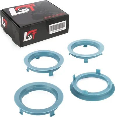 Produktbild von 4x Zentrierringe blau Alufelgen Ø 56,1 - 70,1 mm für JAGUAR DAIMLER MERCEDES
