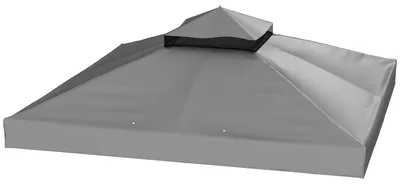 Produktbild von Ersatzdach für Pavillon 3 x 3 m | Farbe: Grau
