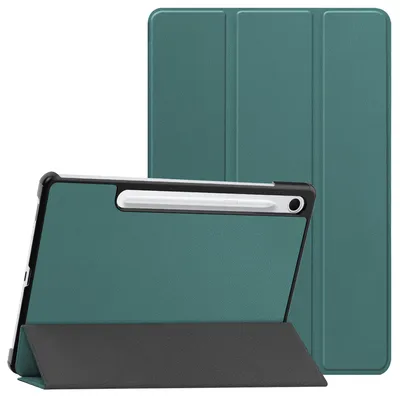 Produktbild von imoshion Trifold Klapphülle Samsung Galaxy Tab S9 11.0 Zoll / Tab S10 FE / S9 FE 10.9 Zoll - Dunkelgrün