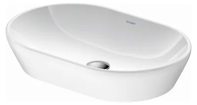 Zdjęcie produktu dla DU Aufsatzbecken D-Neo 600mm, oval weiß, o.ÜL, o.HLB, Bef.inkl.