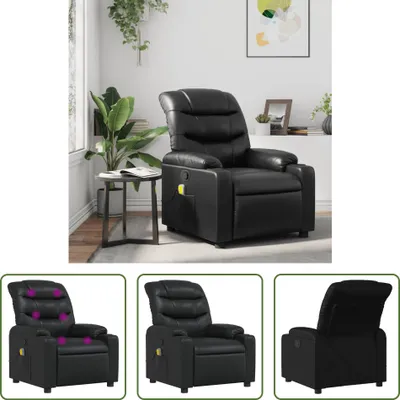 Produktbild von The Living Store Massagesessel Schwarz Kunstleder