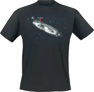 Produktbild von Funshirt T-Shirt Herren You Are Here schwarz 4XL