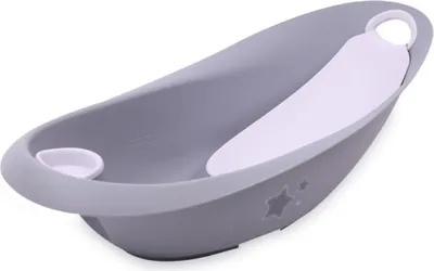 Zdjęcie produktu dla Lorelli zestaw kąpielowy dla dzieci gwiazdki 87 cm uchwyt mydelniczka dla noworodka w kolorze szarym