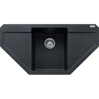 Produktbild von Franke Maris Einbauspüle Fragranitspüle MRG 612-97 E Onyx Druckknopf Edelstahl ab 45 cm 114.0477.540 - inkl.