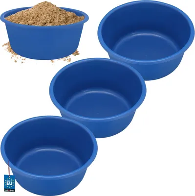 Produktbild von KOTARBAU® 3 St. Mörtelwanne 14 L Mörtelkübel Kunststoffwanne ⌀ 31cm  Maurerkübel Rund  Baueimer Mörteleimer Wanne Kunststoff Mörtelwannen Plastikwanne