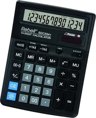 Produktbild von Rebell SDC 544+ Taschenrechner - 14-stellige Anzeige / schwarz