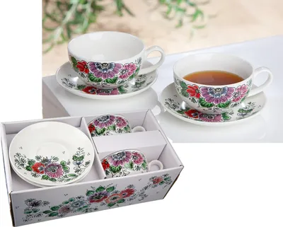 Zdjęcie produktu dla Gilde, zestaw filiżanek "Florale", model 51982