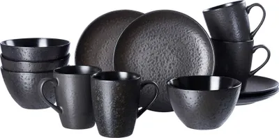 Produktbild von Frühstücksservice 8 tlg. Kitwe schwarz