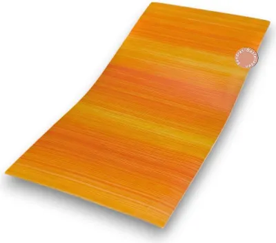 Produktbild von Sandras-Bastelladen - Handbemalt Schraffur - Kerzen Verzierwachsplatte - 200 x 100 x 0,5mm Sonnengelb