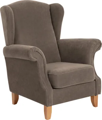 Produktbild von Max Winzer Ohrenbackensessel Verita - Velourstoff sahara - Maße: 88 x 84 x 108 cm