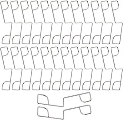 Immagine prodotto di Clip in acciaio inossidabile per il fissaggio dei pannelli di recinzione, 25 pezzi, per il rinforzo delle recinzioni da giardino