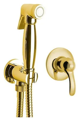 Produktbild von Sapho Unterputz-Bidetarmatur mit Stopp Handbrause, Retro, Gold