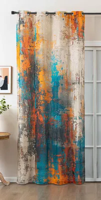 Produktbild von Gardine Ösen Grobfaser »Seoul Collection« HxB 245x140 cm Apart Digital Druck Ösen Linenlook-Struktur Halbransparent Blickdicht 2024120