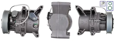 Produktbild von LUCAS ACP01355 Klimaanlage Klimakompressor PAG 100 R134a für MAZDA 2 Schrägheck (DE, DH3)