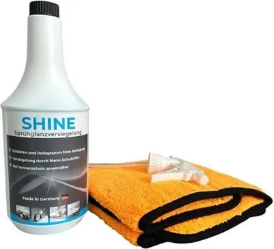Produktbild von Unikum SHINE Sprühglanzversiegelung 1L Set inkl. Liquid Elements Orange Baby Trockentuch 60 x 40 cm 800GSM