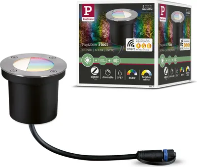 Obrázek produktu pro Paulmann Plug & Shine LED Bodeneinbauleuchte RGBW Einzelspot