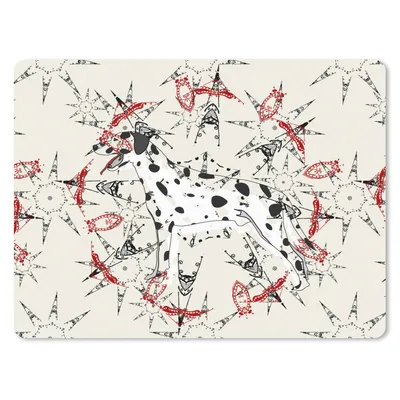 Produktbild von MuchoWow® Mauspad Mousepad Abstrakt - Hund - Muster - Dalmatiner 23x19 cm - Mousepads - Maus Mat - Pad - Mausunterlage - Schreibtischunterlage - Mauspad