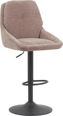 Obrázok produktu pre Barová stolička Sabine – 50 x 60 x 100–121 cm – nastaviteľná – otočná – piesková
