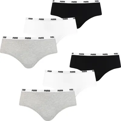 Produktbild von 6er Pack PUMA Damen Iconic Hipster