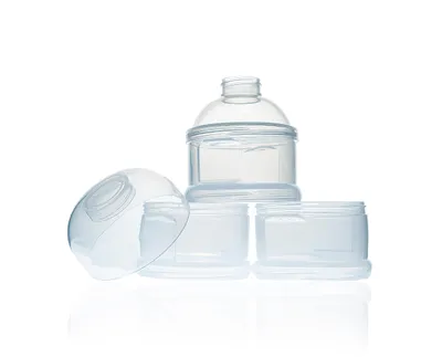 Produktbild von Babyjem Stapelbarer Milchpulver Spender, 3-teilig, BPA-frei, Ideal für unterwegs, Flasche Dose