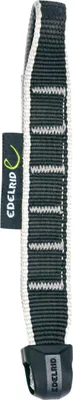 Nylon Express Sling 15/22mm von Edelrid; schwarz-weiße Kletterschnur mit stabiler Schlaufe.