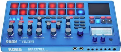 Obrázek produktu pro Korg electribe2, 48 - 48 kHz, 24 bit, Modrá, Zinek, SD, SDHC, AC, Baterie