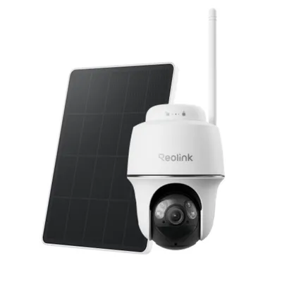 Produktbild von Reolink Argus PT+Solarpanel, 2K+ 5MP 2,4/5GHz WiFi Überwachungskamera Aussen Akku, Pan & Tilt, Farbnachtsicht, Personen-/Fahrzeug-/Tiererkennung, IP64