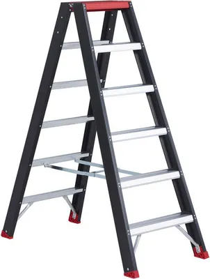 Produktbild von Altrex Taurus beidseitig begehbare Stufenleiter TDO 6 Stufen ohne Bügel