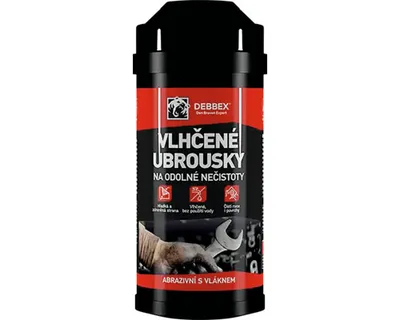 Zdjęcie produktu dla Den Braven Debbex Chusteczki nawilżane do uporczywych zabrudzeń 75 szt