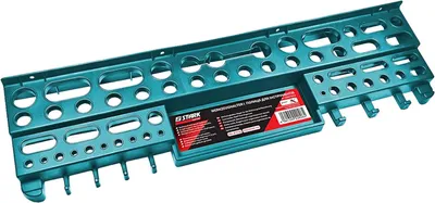 Imagen del producto de Soporte para herramientas de pared, dimensiones 610 x 160 x 60 mm, capacidad máxima de carga de 25 kg, ideal para garajes y talleres