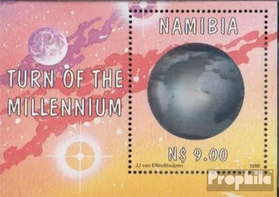 Produktbild von Briefmarken Namibia - Südwestafrika 1999 Mi Block52 (kompl.Ausg.) mit Hologrammfolie postfrisch Weltkugel