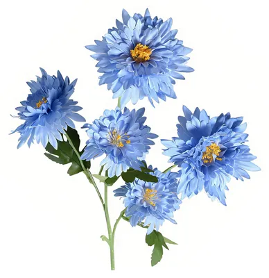 Produktbild von 5 künstliche Chrysanthemenköpfe, Kunstblumensträuße mit Stiel, künstliche Seidenblumenarrangements für die Vase, DIY-Hochzeitsdekoration, Heimdekoration