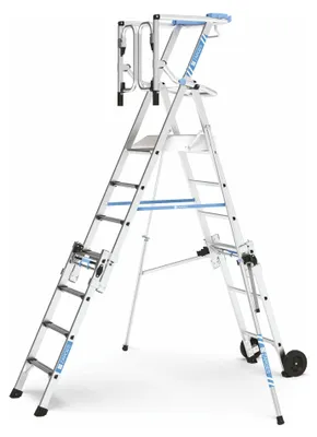 Produktbild von Zarges Teleskop Plattformleiter ZAP Masterflex Plus S gebördelt 4-7 Stufen