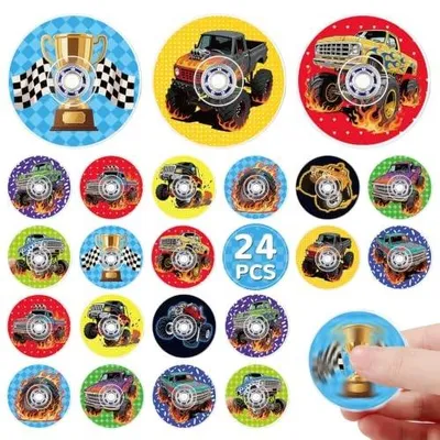 Zdjęcie produktu dla Fidget spinnery 24 szt. czerwone na prezent dla dzieci impreza