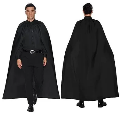 Zdjęcie produktu dla Peleryna czarna kostium halloween dorosły cosplay rycerz
