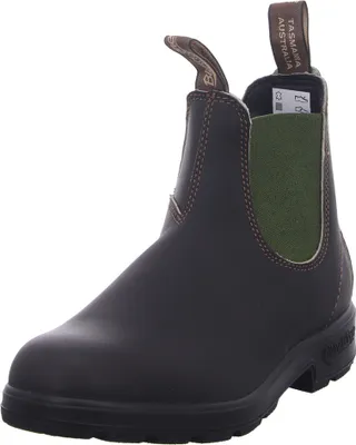 Immagine prodotto di Blundstone Blundstone 519 Stout Brown Leather with Olive Elastic (500 Series) Leder Größe: 40 Schmal