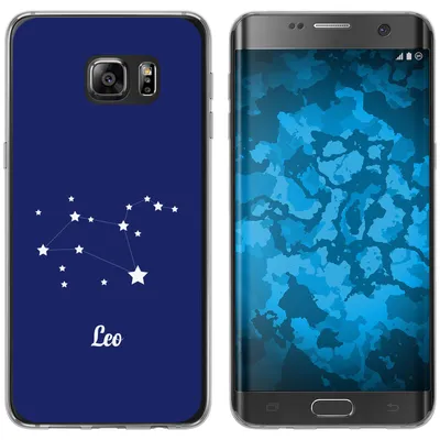 Produktbild von PhoneNatic Case kompatibel mit Samsung Galaxy S7 Edge Silikon-Hülle SternzeichenLeo M4