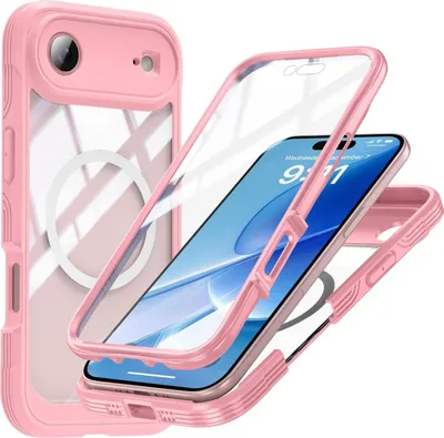 Immagine prodotto di Per Apple iPhone 17 Air MagSafe Magnetic 360 Full Body Hybrid Case Bumper Rosa