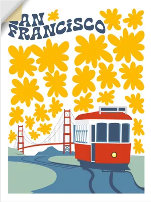 Produktbild von ARTland Wandbild, selbstklebend San Francisco Größe: 45x60 cm