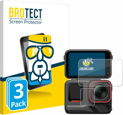 Produktbild von 3x BROTECT Schutzglas für Insta360 Ace Pro 2 Schutzfolie Panzer Folie Glas Display Schutz klar