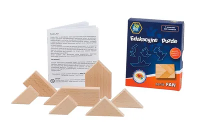 Zdjęcie produktu dla Drewniane puzzle FAN - układanka logiczna