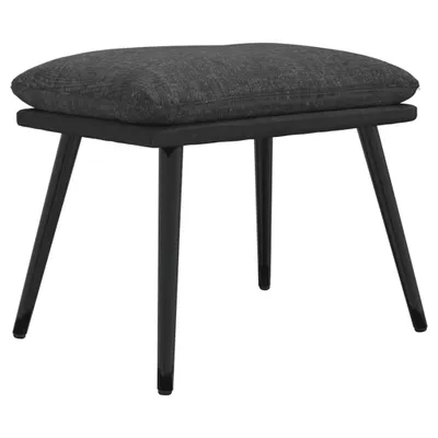 Produktbild von vidaXL Fußhocker Dunkelgrau 45x29,5x35 cm Stoff und Kunstleder