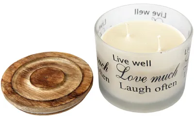 Image de Bougie parfumée "SPA" - Durée de combustion prolongée - 2 mèches / 3 mèches 2 mèches