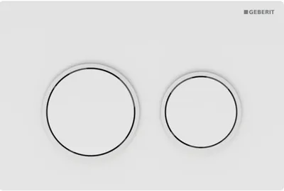 Immagine prodotto di Geberit Omega20 Plaque de déclenchement, pour rinçage à 2 quantités, 115.085.11.1, 115.085.11.1