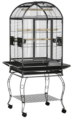Obrázek produktu pro Klec pro ptáky - klec pro papoušky - klec pro andulky - klec pro korely - klec pro kanárky - Velké rozměry: 156,5 cm výška