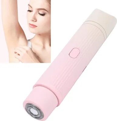 Image de Tondeuse à cheveux à double tête pour femmes, rechargeable, tondeuse pour le corps et les parties intimes, jambes, avant-bras, lèvres, maillot, dégradé rose