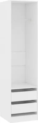 Immagine prodotto di Armadio con cassetti bianco 50x50x200 cm in materiale ligneo