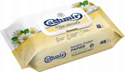 Zdjęcie produktu dla Papier Toaletowy Nawilzany (48) Rumianek ** Cashmir