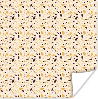 Produktbild von MuchoWow® Poster Muster - Terazzo - Textur 50x50 cm - Wohnzimmerdekoration